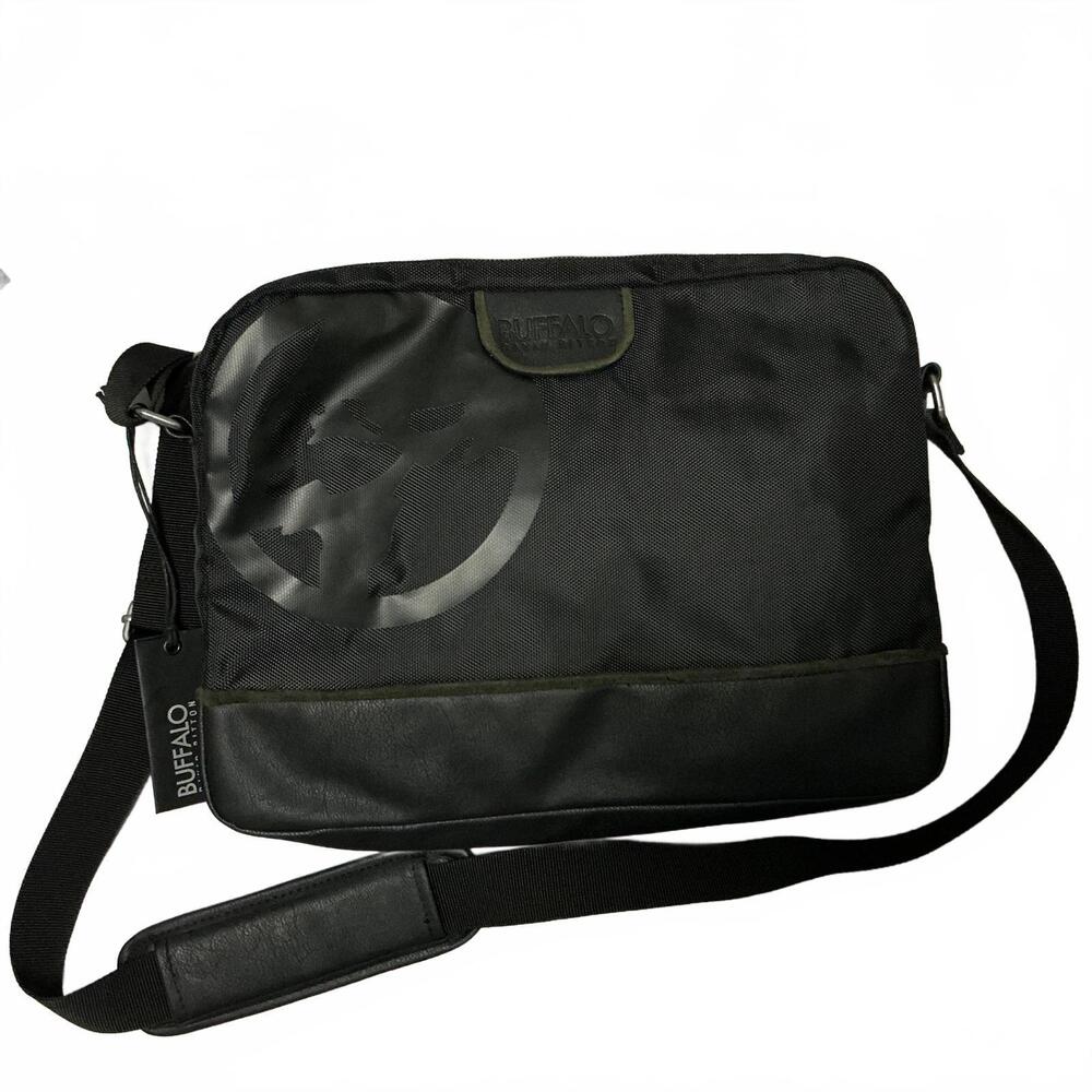 Buffalo David Bitton Black Messenger Shoulder Bag